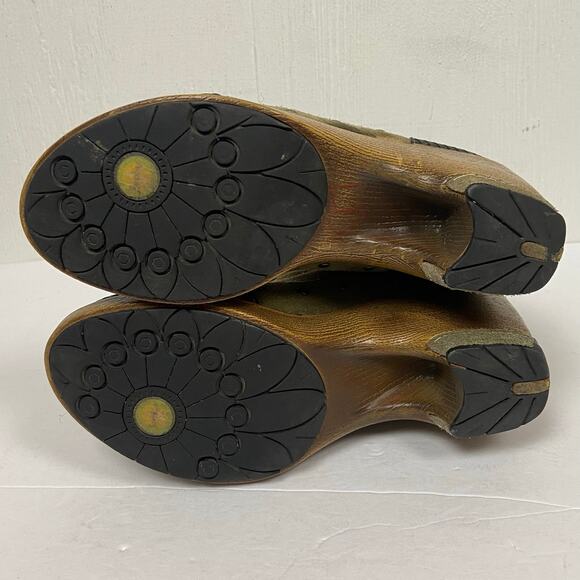 Jambu Netherlands Green Suede Lace Up Boots Witchy Steampunk Grunge Size 8 - Picture 10 of 13